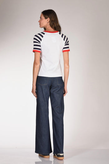 Tshirt Stampa Bianco/nero/rosso Donna - 5
