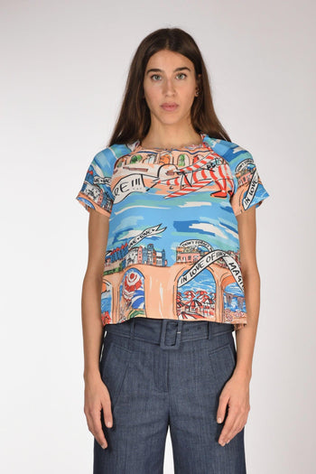 Camicia Stampa Multicolor Donna - 2