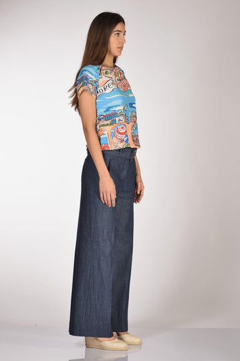 Camicia Stampa Multicolor Donna - 4
