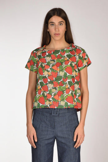 Camicia Stampa Rosso/verde/bianco Donna - 2