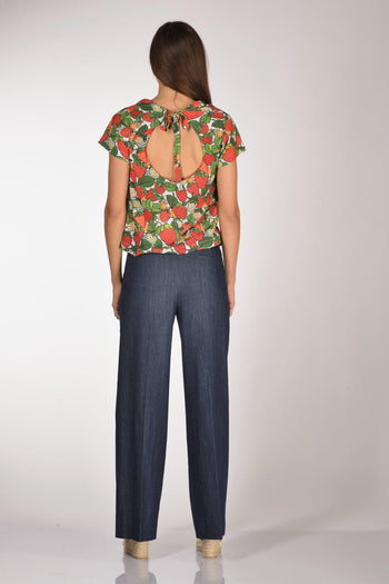 Camicia Stampa Rosso/verde/bianco Donna - 5