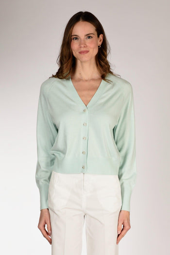 Maglia Cardigan Azzurro Donna - 2