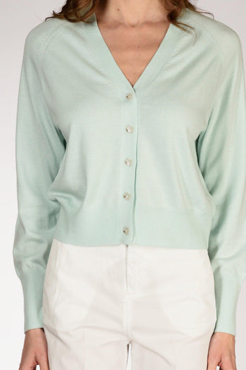 Maglia Cardigan Azzurro Donna - 3
