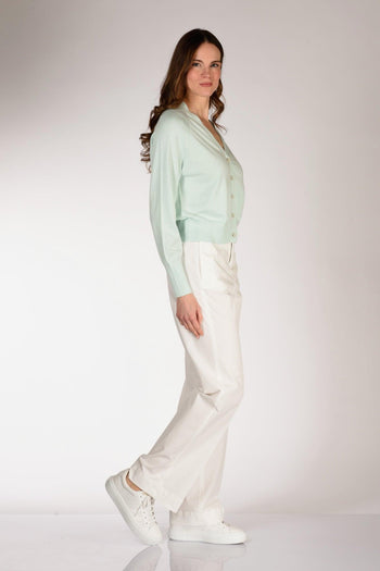 Maglia Cardigan Azzurro Donna - 4