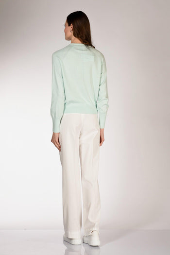 Maglia Cardigan Azzurro Donna - 5