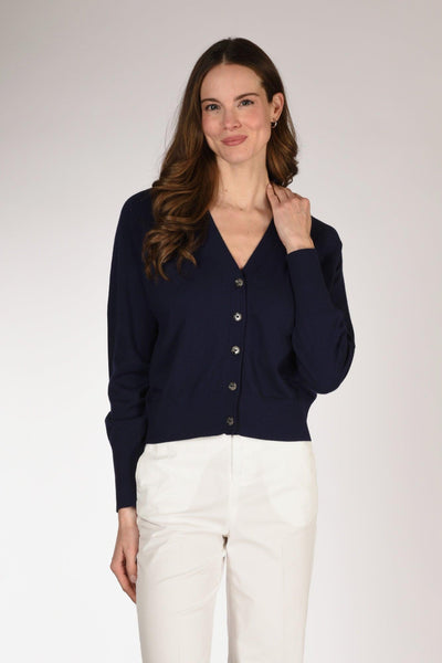 Maglia Cardigan Blu Donna