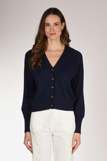 Maglia Cardigan Blu Donna - 2
