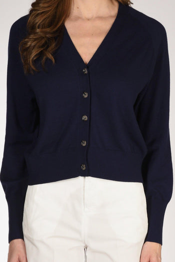 Maglia Cardigan Blu Donna - 3