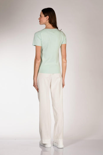 Tshirt Maglia Azzurro Donna - 5