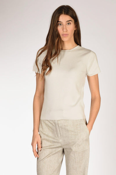 Tshirt Maglia Beige Chiaro Donna