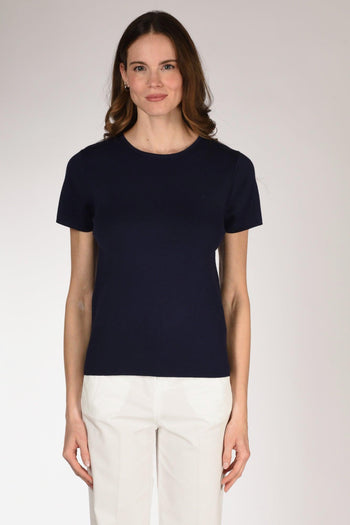 Tshirt Maglia Blu Donna - 2