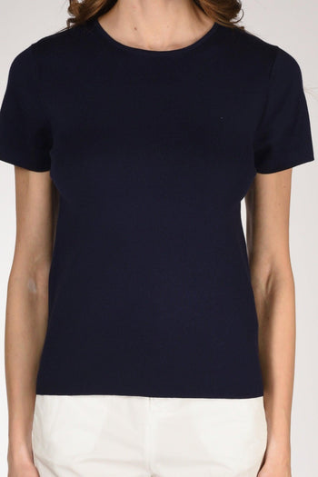 Tshirt Maglia Blu Donna - 3