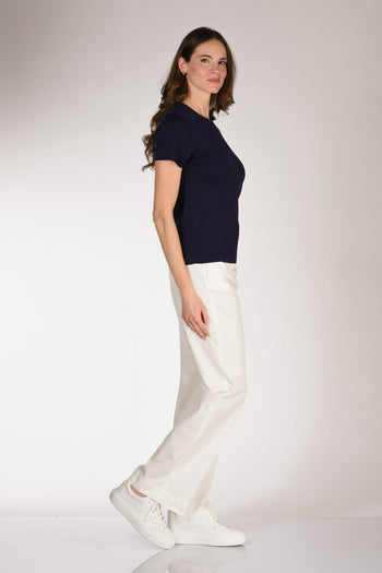 Tshirt Maglia Blu Donna - 4