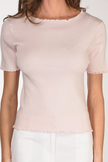 Tshirt Maglia Rosa Donna - 3