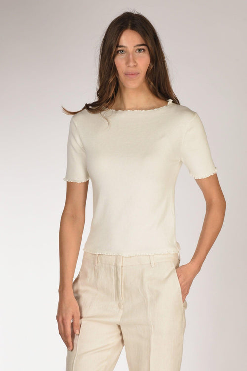 Tshirt Maglia Bianco Donna