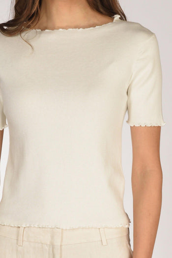 Tshirt Maglia Bianco Donna - 3