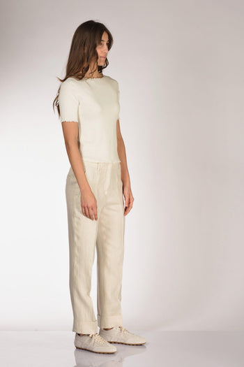 Tshirt Maglia Bianco Donna - 4