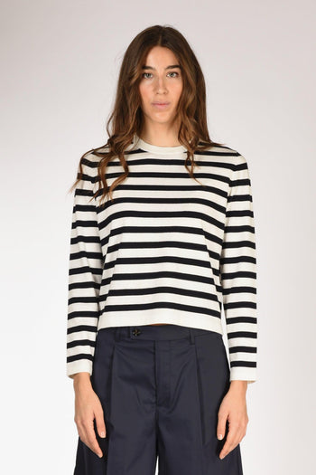 Maglia Rigata Blu/bianco Donna - 2