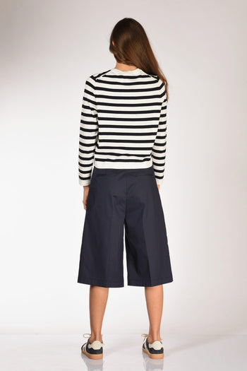 Maglia Rigata Blu/bianco Donna - 5