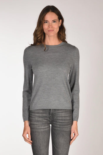 Maglia Girocollo Grigio Donna - 2
