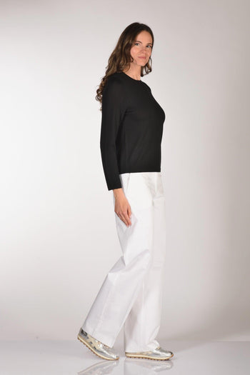 Maglia Girocollo Nero Donna - 4