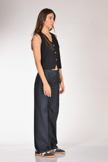 Maglia Gilet Blu Donna - 4