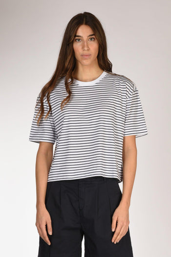 Maglia Rigata Bianco/blu Donna - 2
