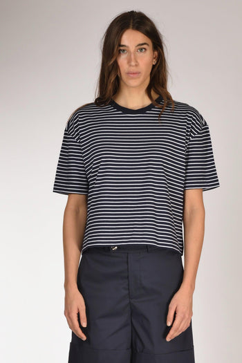 Maglia Rigata Blu/bianco Donna - 2
