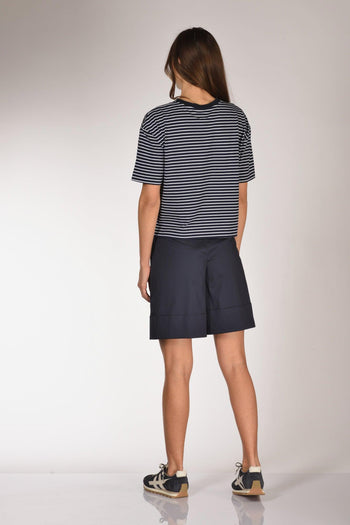 Maglia Rigata Blu/bianco Donna - 5