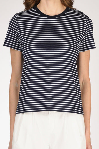 Tshirt Maglia Blu/bianco Donna - 3