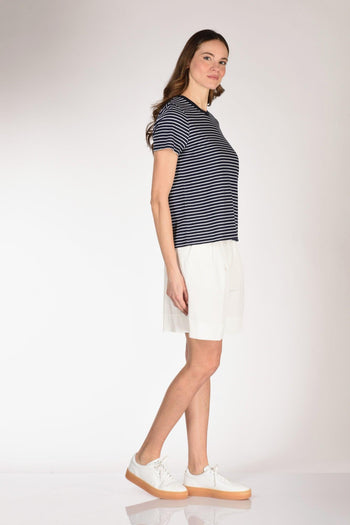 Tshirt Maglia Blu/bianco Donna - 4