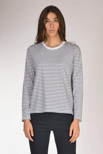 Maglia Rigata Bianco/blu Donna - 2