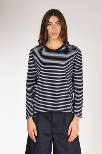 Maglia Rigata Blu/bianco Donna - 2