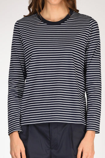 Maglia Rigata Blu/bianco Donna - 3