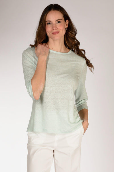 Tshirt M. 3/4 Azzurro Donna