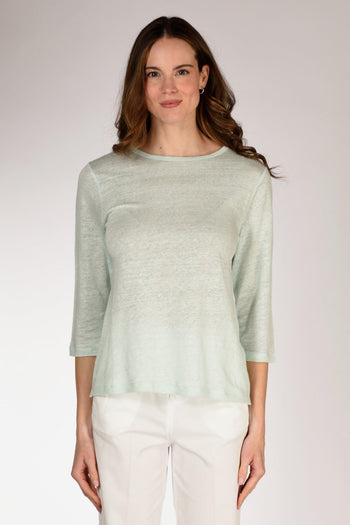 Tshirt M. 3/4 Azzurro Donna - 2