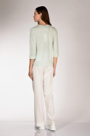 Tshirt M. 3/4 Azzurro Donna - 5
