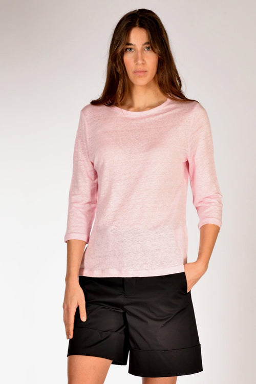Tshirt M. 3/4 Rosa Donna