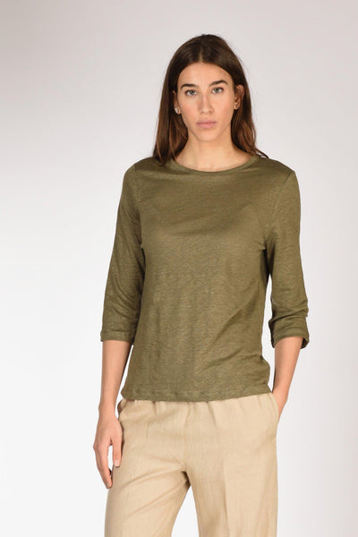 Tshirt M. 3/4 Verde Donna