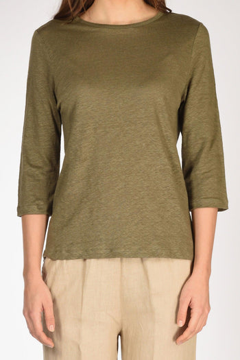 Tshirt M. 3/4 Verde Donna - 3