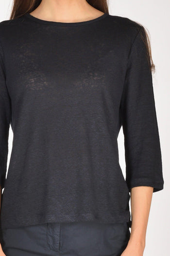 Tshirt M. 3/4 Blu Donna - 3