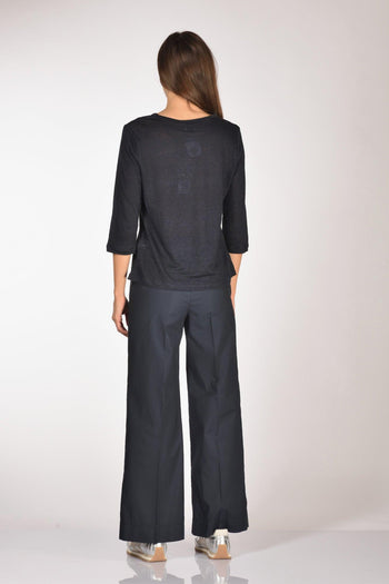 Tshirt M. 3/4 Blu Donna - 5