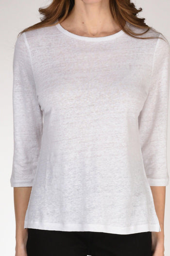 Tshirt M. 3/4 Bianco Donna - 3