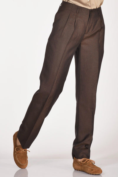 Pantalone Villeneu Marrone Donna