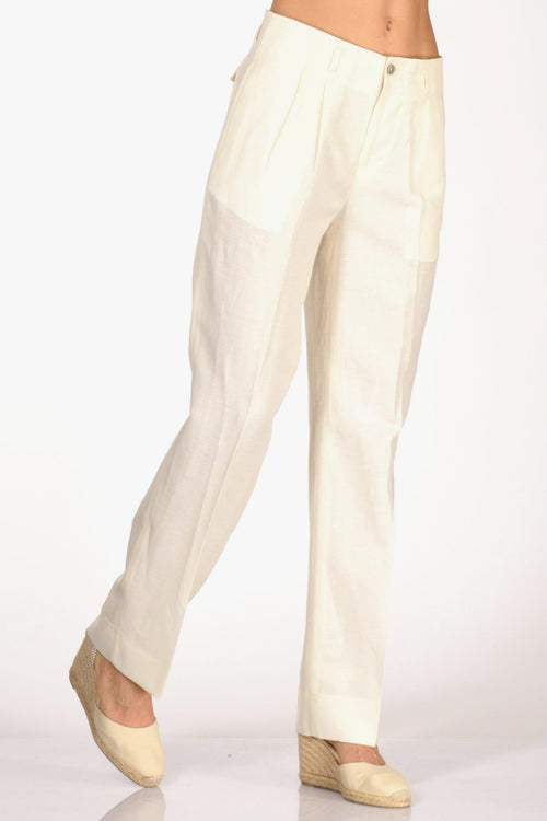 Pantalone Villeneu Bianco Donna