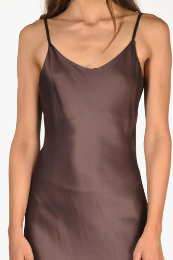 Abito Lungo Marrone Donna - 3