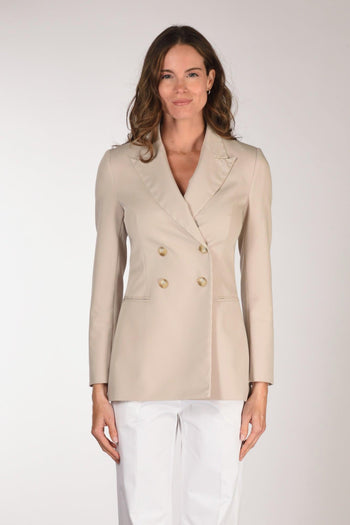 Giacca Impuntura Beige Donna - 2