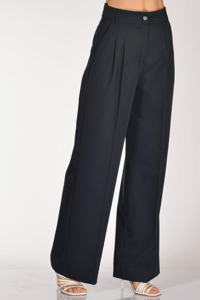 Pantalone Pinces Blu Donna