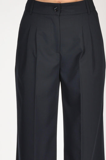 Pantalone Pinces Blu Donna - 4