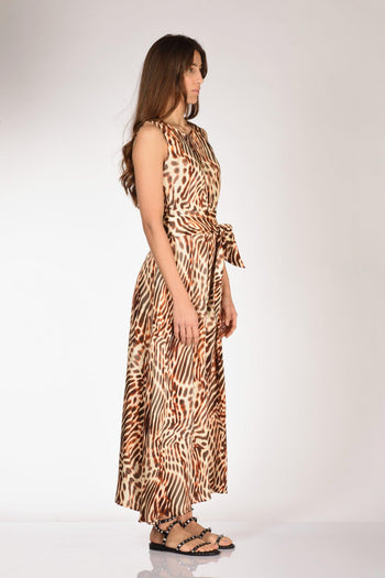 Abito Stampa Marrone/beige Donna - 4